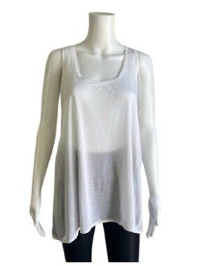 Vince Mixed Media Tees Silk Tank - L